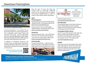 image of a Fact Sheet on the Framignham Downtown